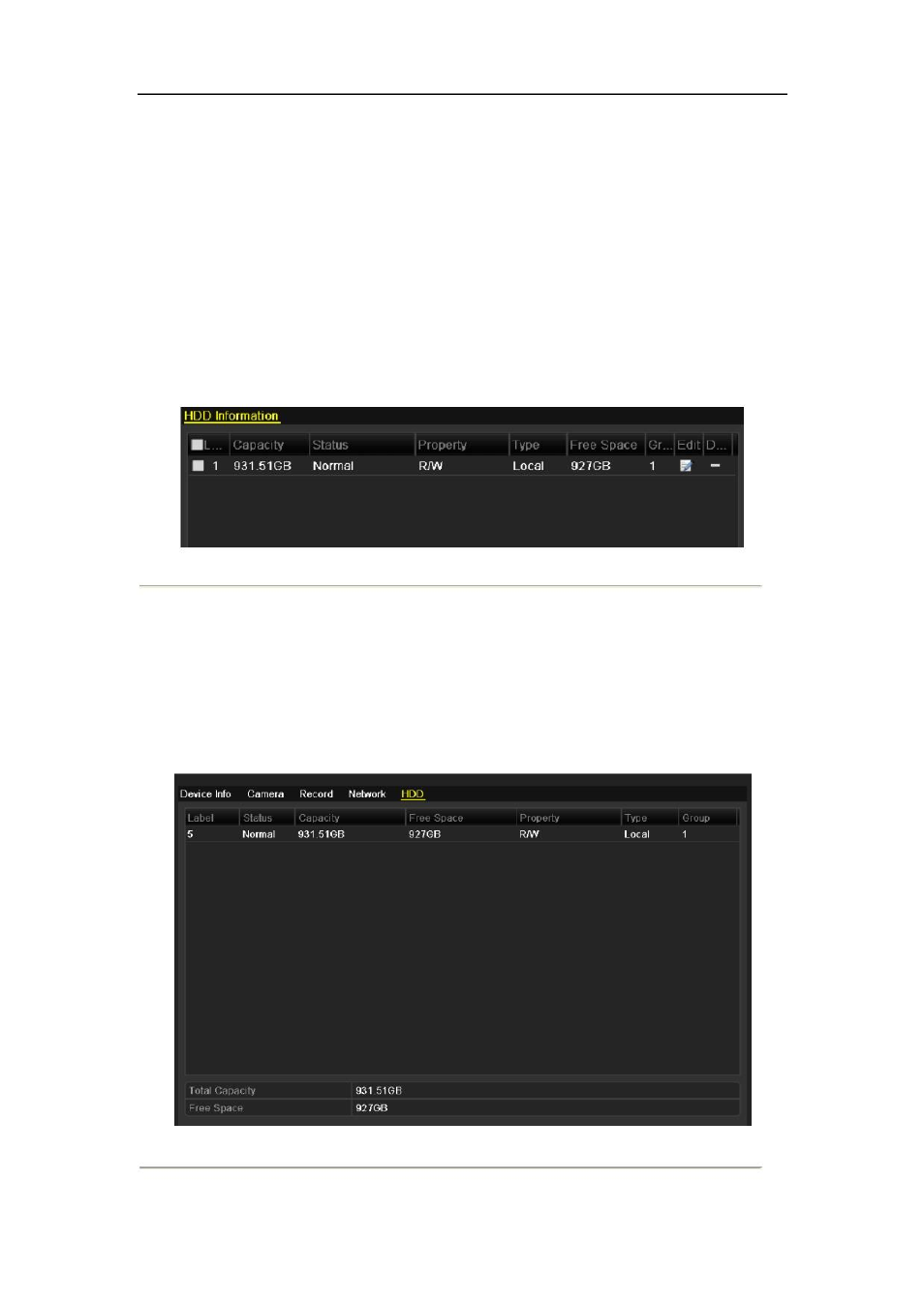 5 checking hdd status | DVR systems DVR-HDE-960H-960H2 Series User Manual | Page 147 / 180