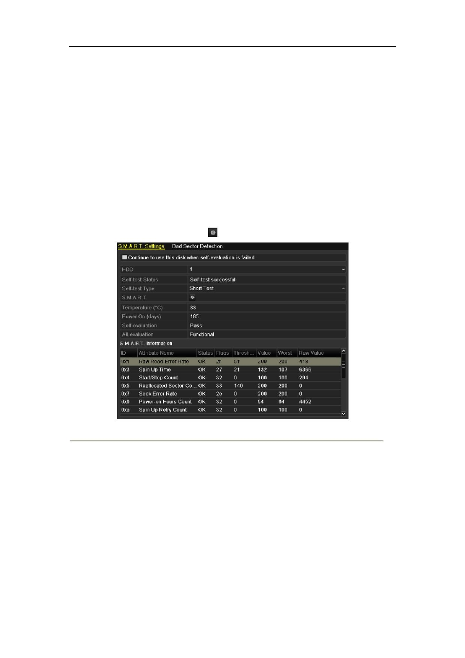 6 checking s.m.a.r.t. information | DVR systems DVR-HDE-960H-960H2 Series User Manual | Page 148 / 180