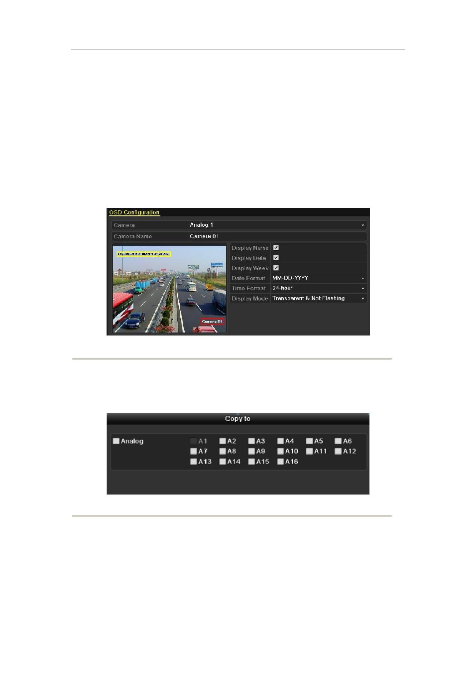 1 configuring osd settings | DVR systems DVR-HDE-960H-960H2 Series User Manual | Page 152 / 180