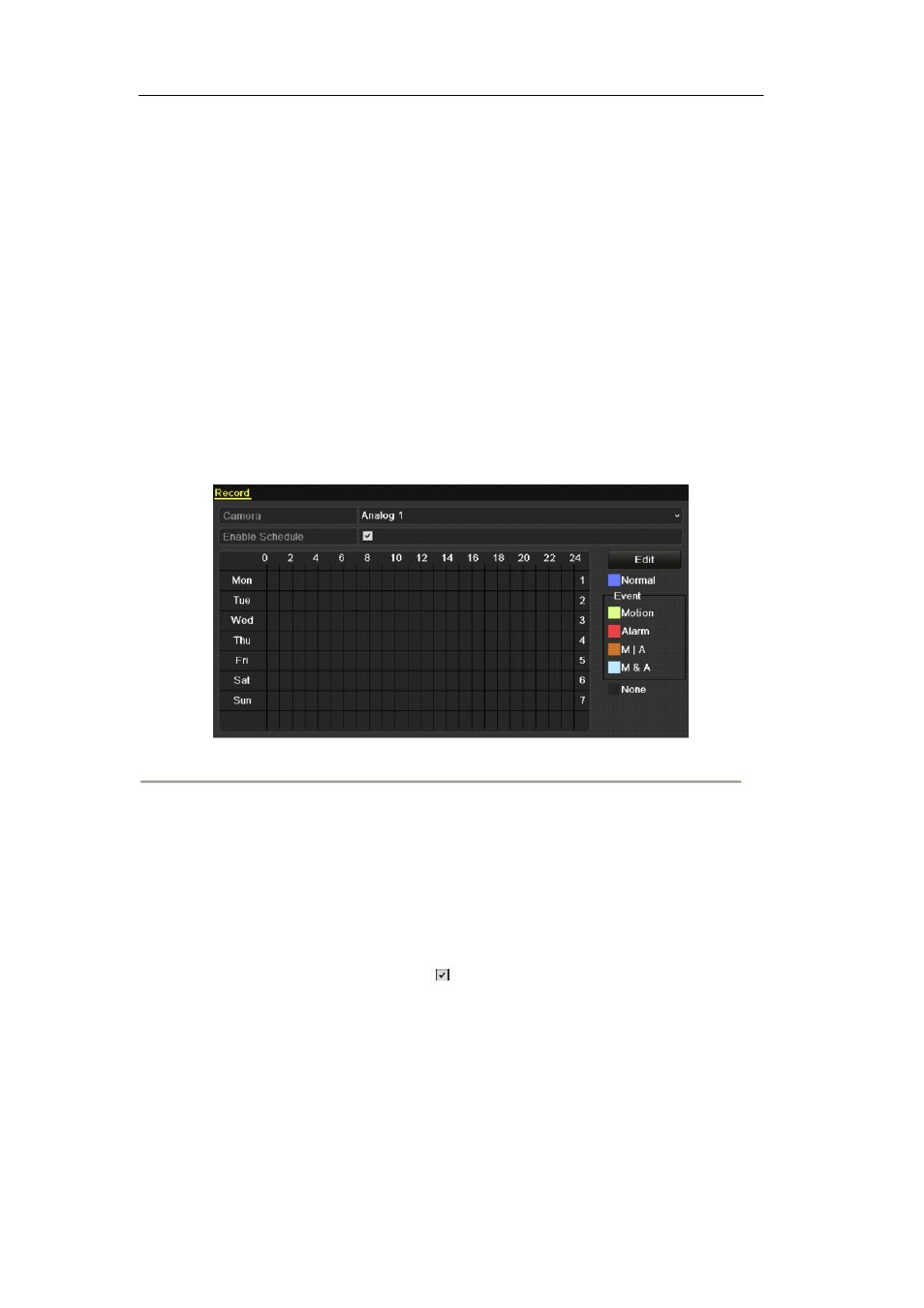 2 configuring record schedule | DVR systems DVR-HDE-960H-960H2 Series User Manual | Page 51 / 180