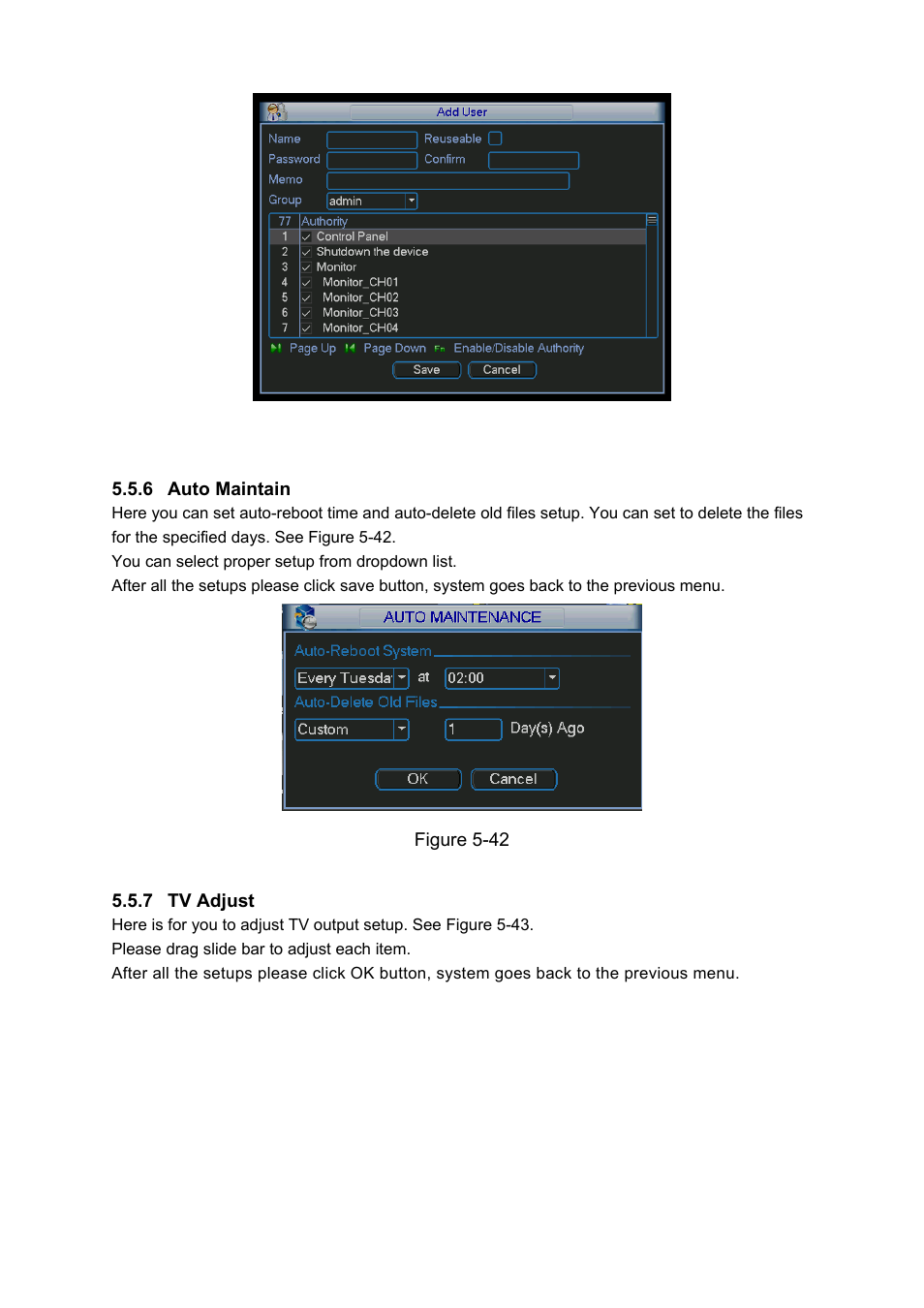 DVR systems DVRxx04HF-A Series User Manual | Page 103 / 181