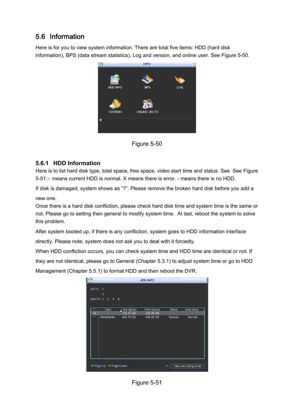 6 information | DVR systems DVRxx04HF-A Series User Manual | Page 107 / 181