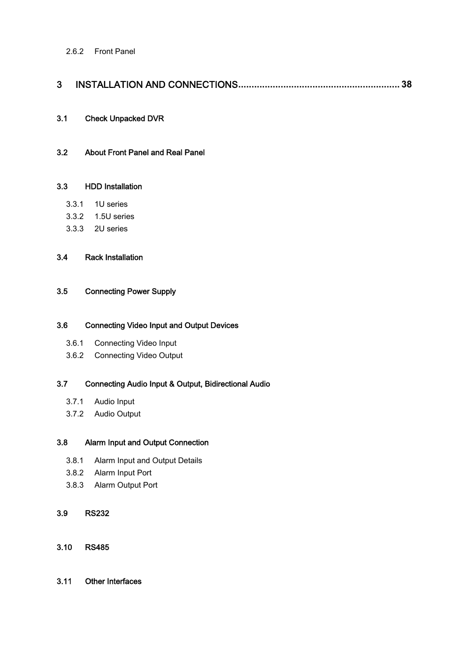 DVR systems DVRxx04HF-A Series User Manual | Page 3 / 181