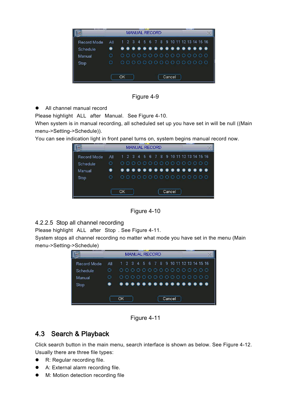 3 search & playback | DVR systems DVRxx04HF-A Series User Manual | Page 58 / 181