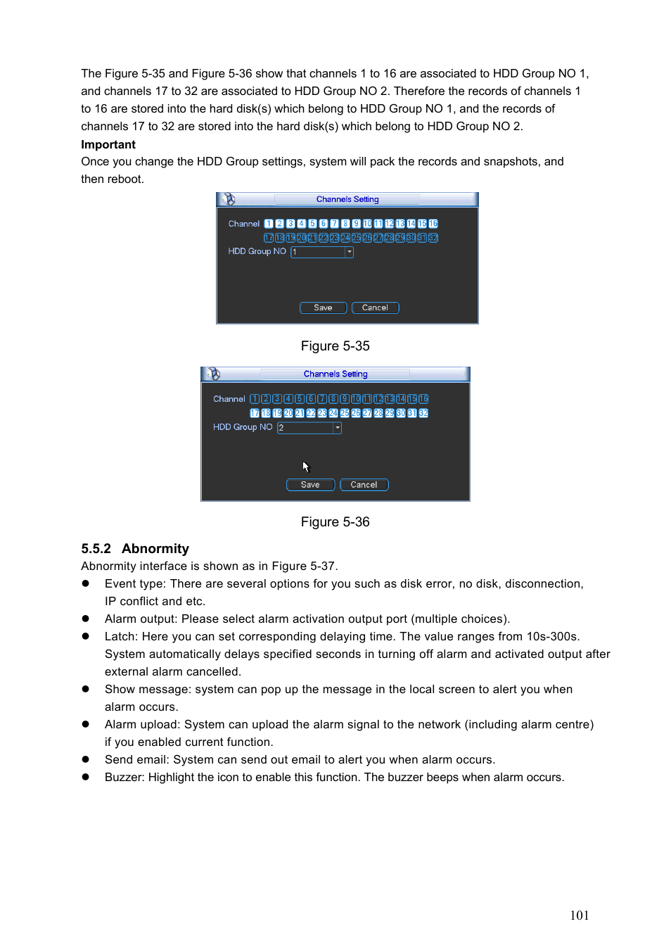 DVR systems DVRxx04HF-S Series User Manual | Page 111 / 194