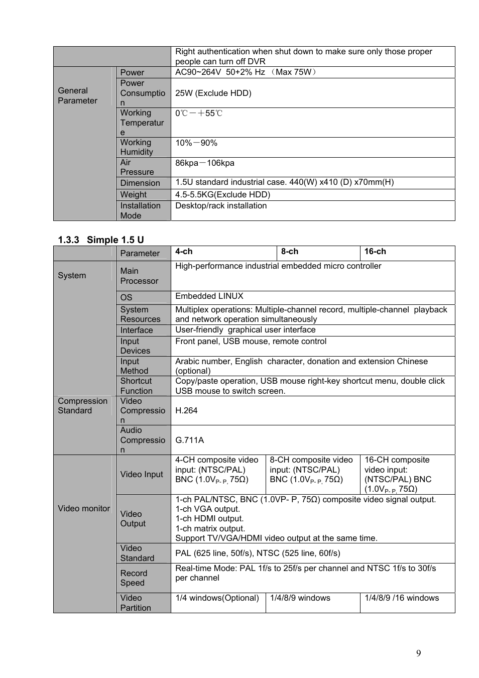 DVR systems DVRxx04HF-S Series User Manual | Page 19 / 194