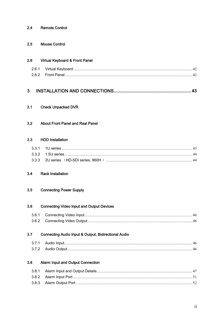 DVR systems DVRxx04HF-S Series User Manual | Page 3 / 194