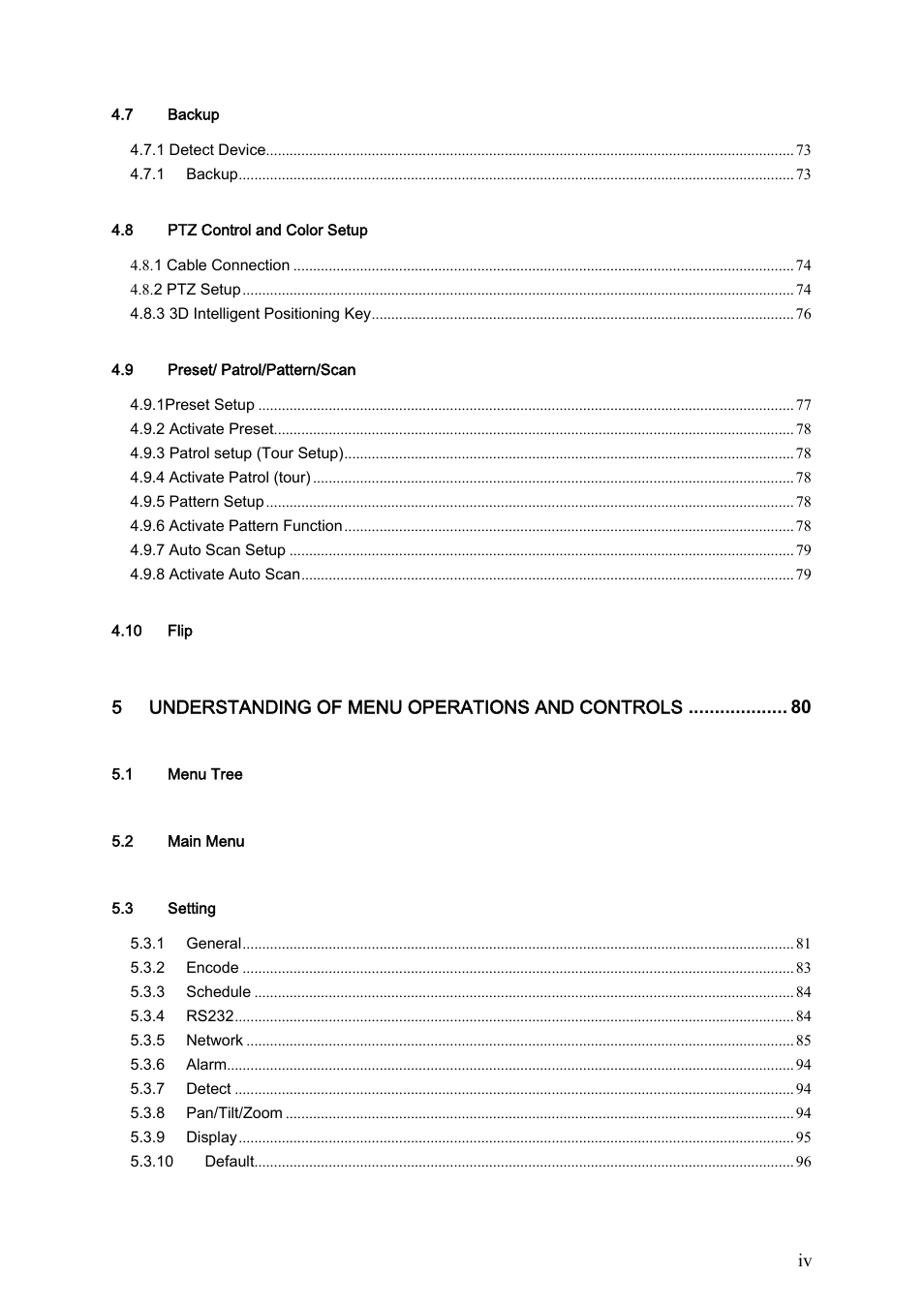 DVR systems DVRxx04HF-S Series User Manual | Page 5 / 194