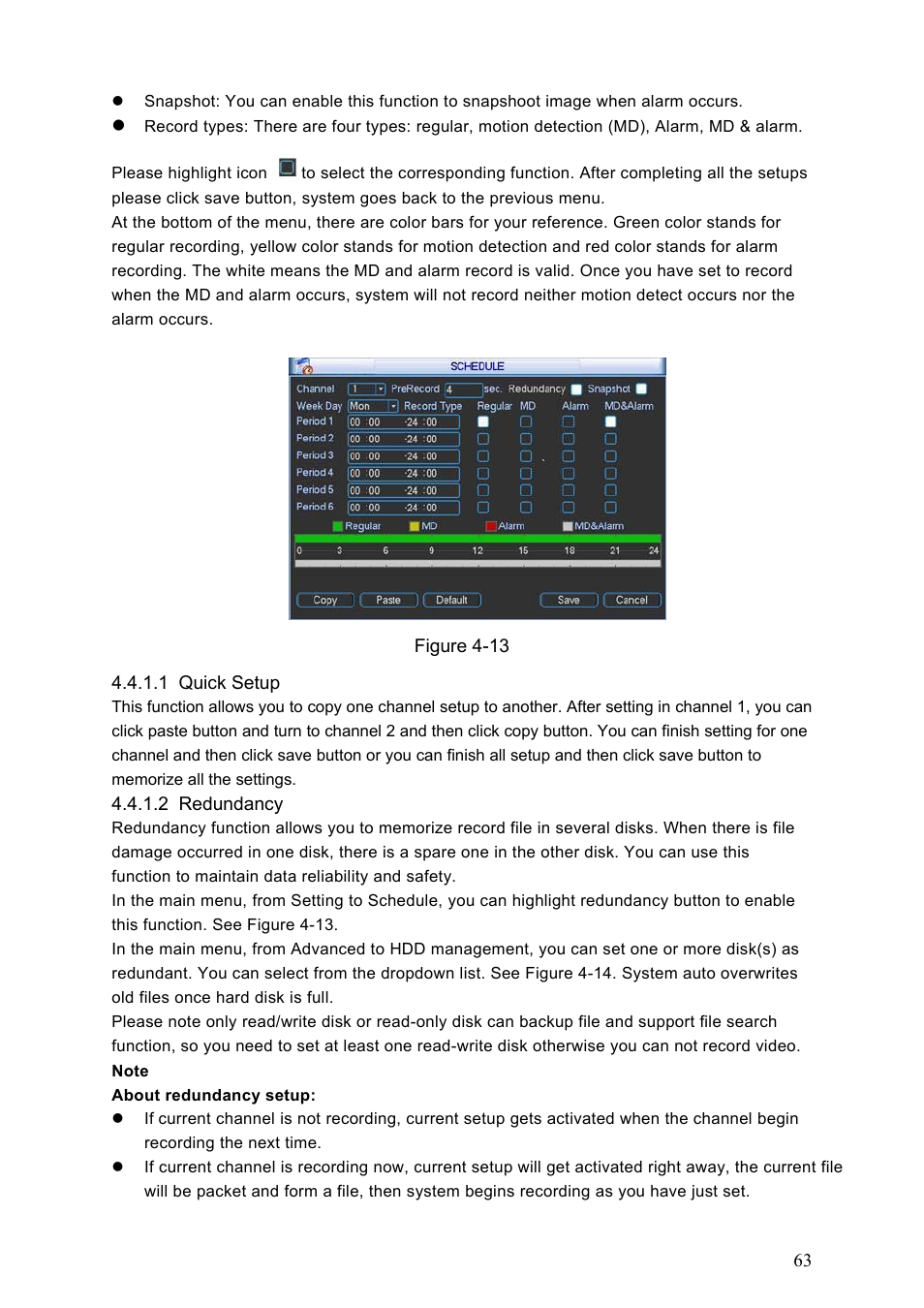 DVR systems DVRxx04HF-S Series User Manual | Page 73 / 194