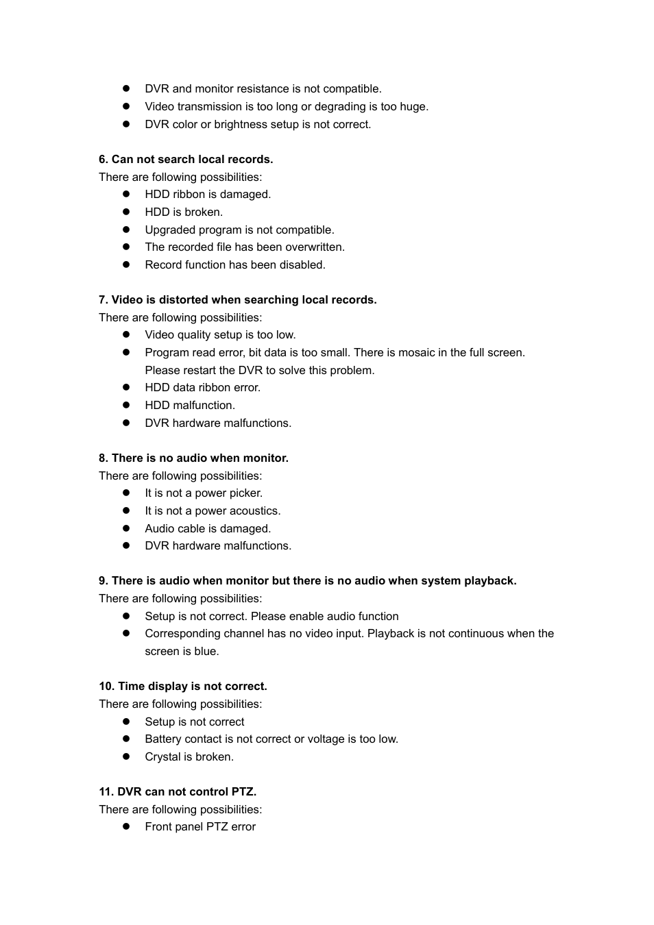 DVR systems DVRxx04HF-U Series User Manual | Page 172 / 193