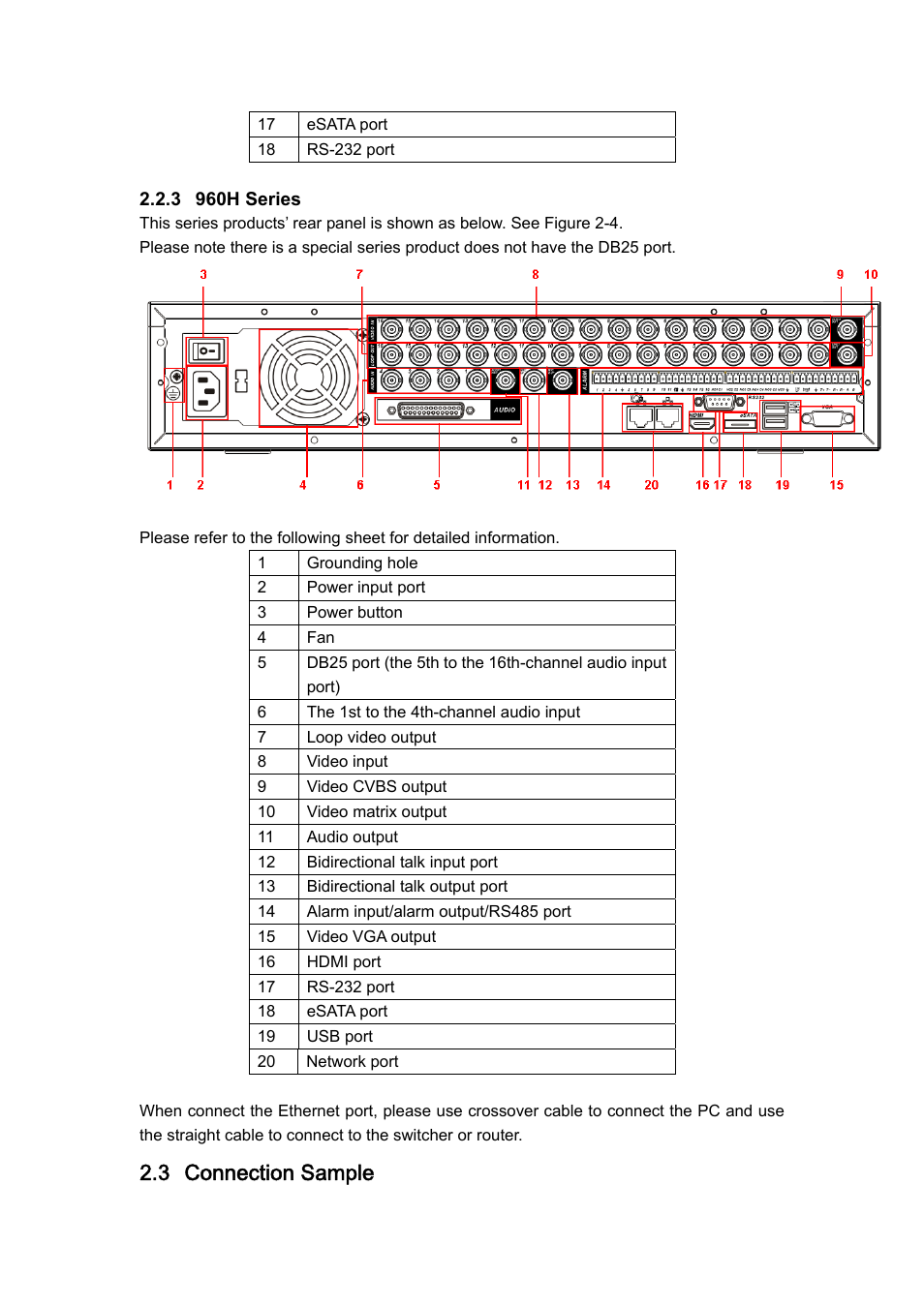 3 connection sample | DVR systems DVRxx04HF-U Series User Manual | Page 29 / 193