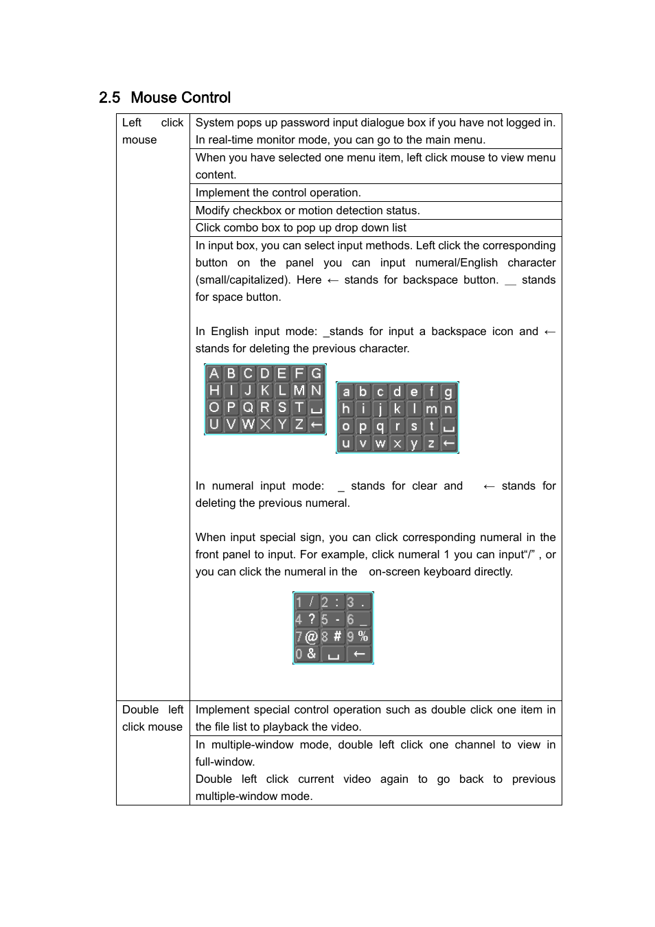 5 mouse control | DVR systems DVRxx04HF-U Series User Manual | Page 34 / 193
