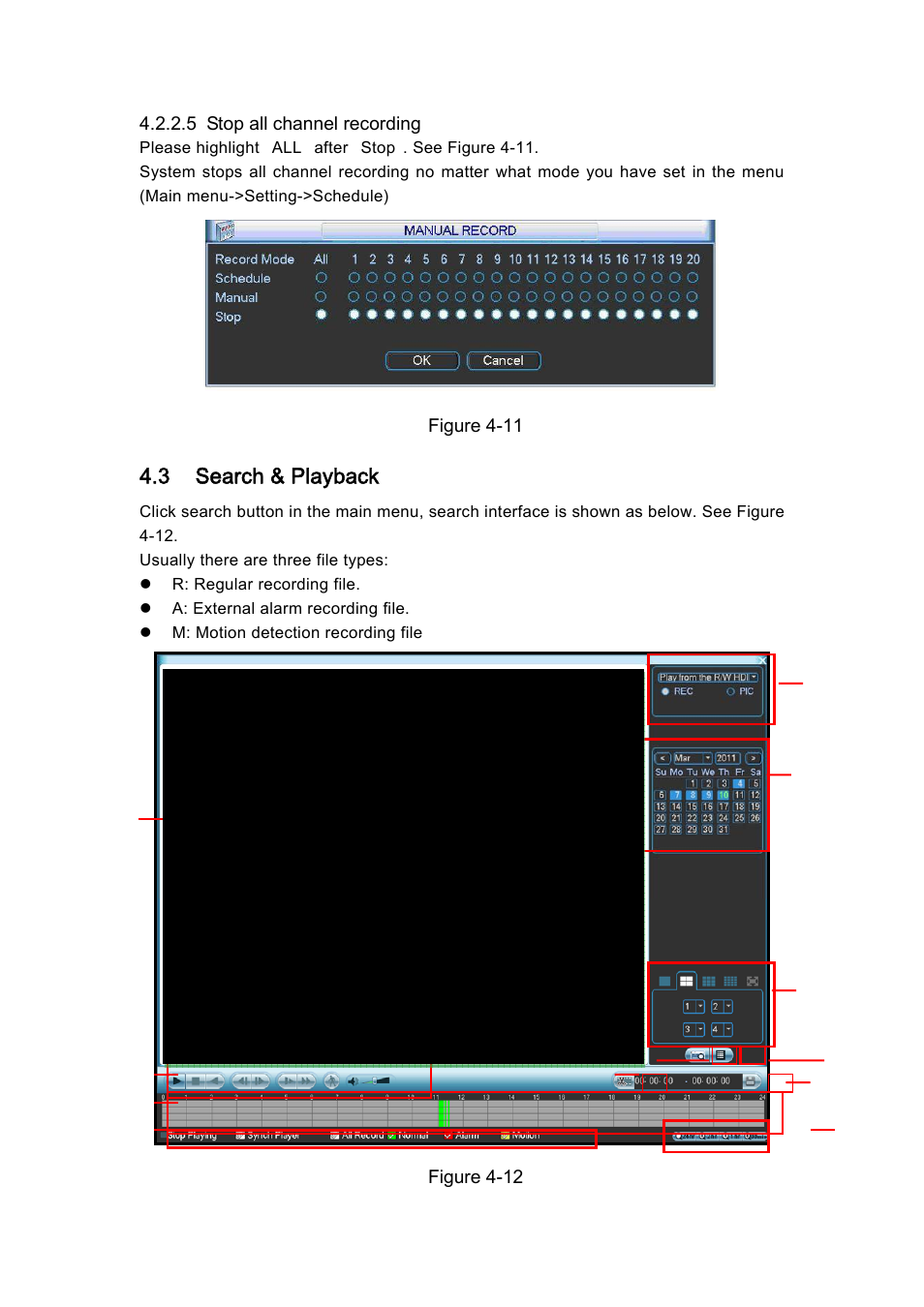 3 search & playback | DVR systems DVRxx04HF-U Series User Manual | Page 56 / 193