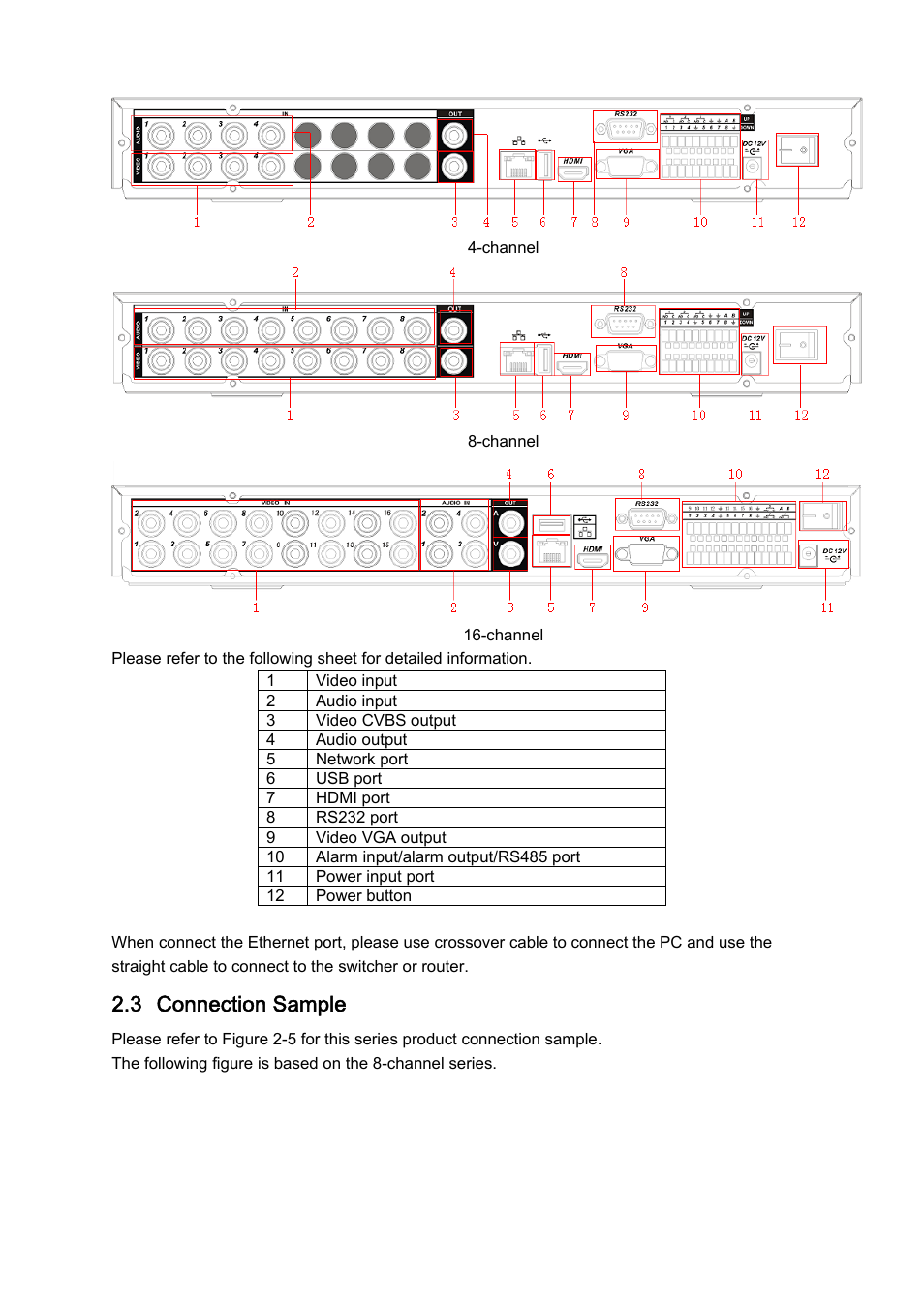 3 connection sample | DVR systems DVRxx04LE-A Series User Manual | Page 17 / 156