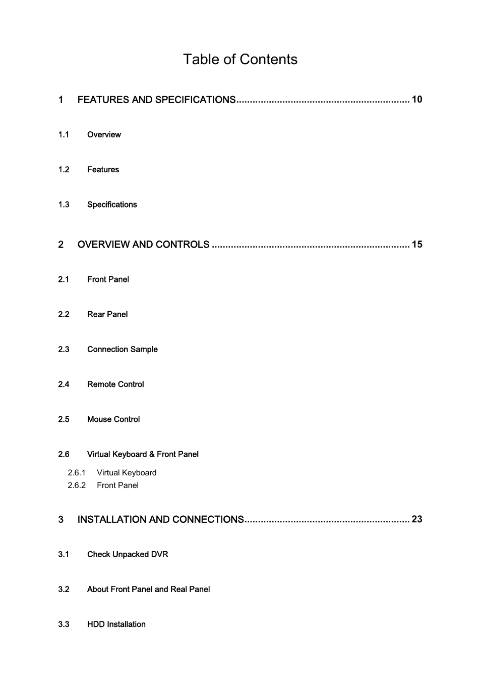 DVR systems DVRxx04LE-A Series User Manual | Page 2 / 156