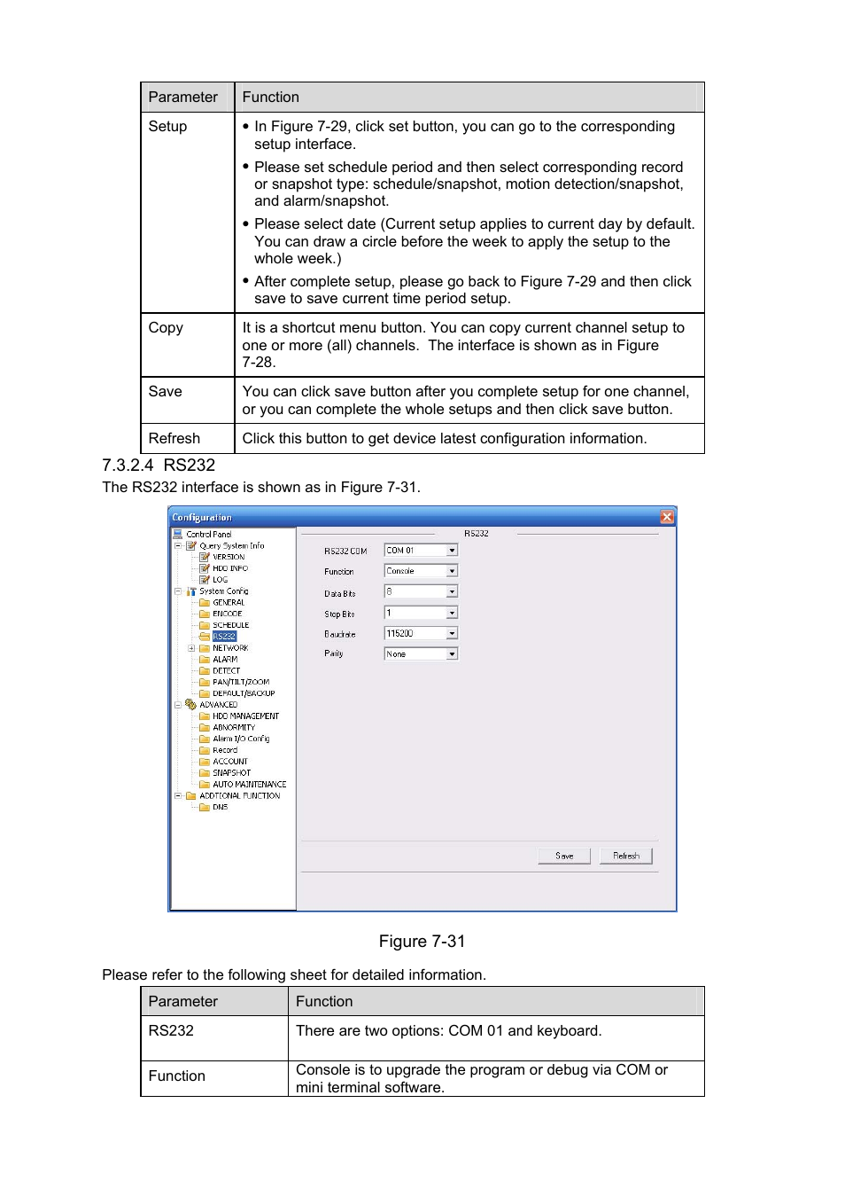 4 rs232, Figure 7-31 | DVR systems DVRxx04LE-S(U) Series User Manual | Page 125 / 174