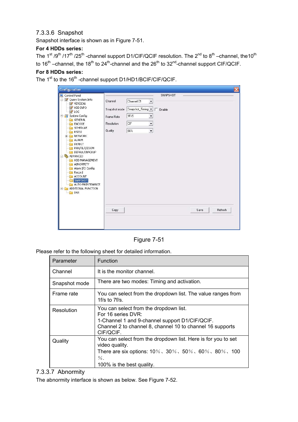 Figure 7-51, 7 abnormity | DVR systems DVRxx04LE-S(U) Series User Manual | Page 143 / 174