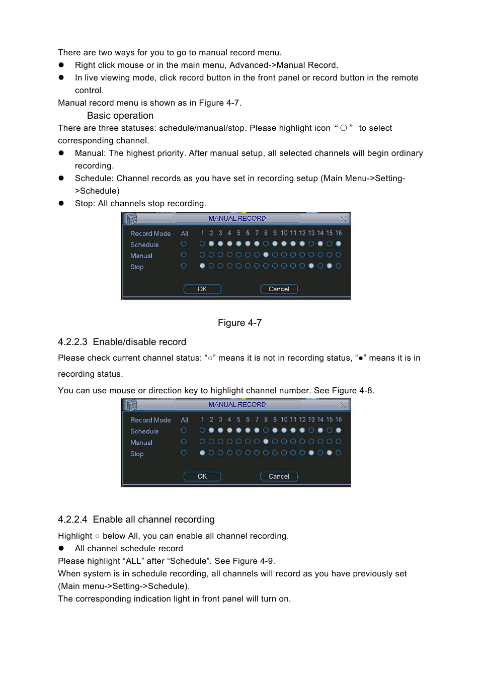 DVR systems DVRxx04LE-S(U) Series User Manual | Page 48 / 174