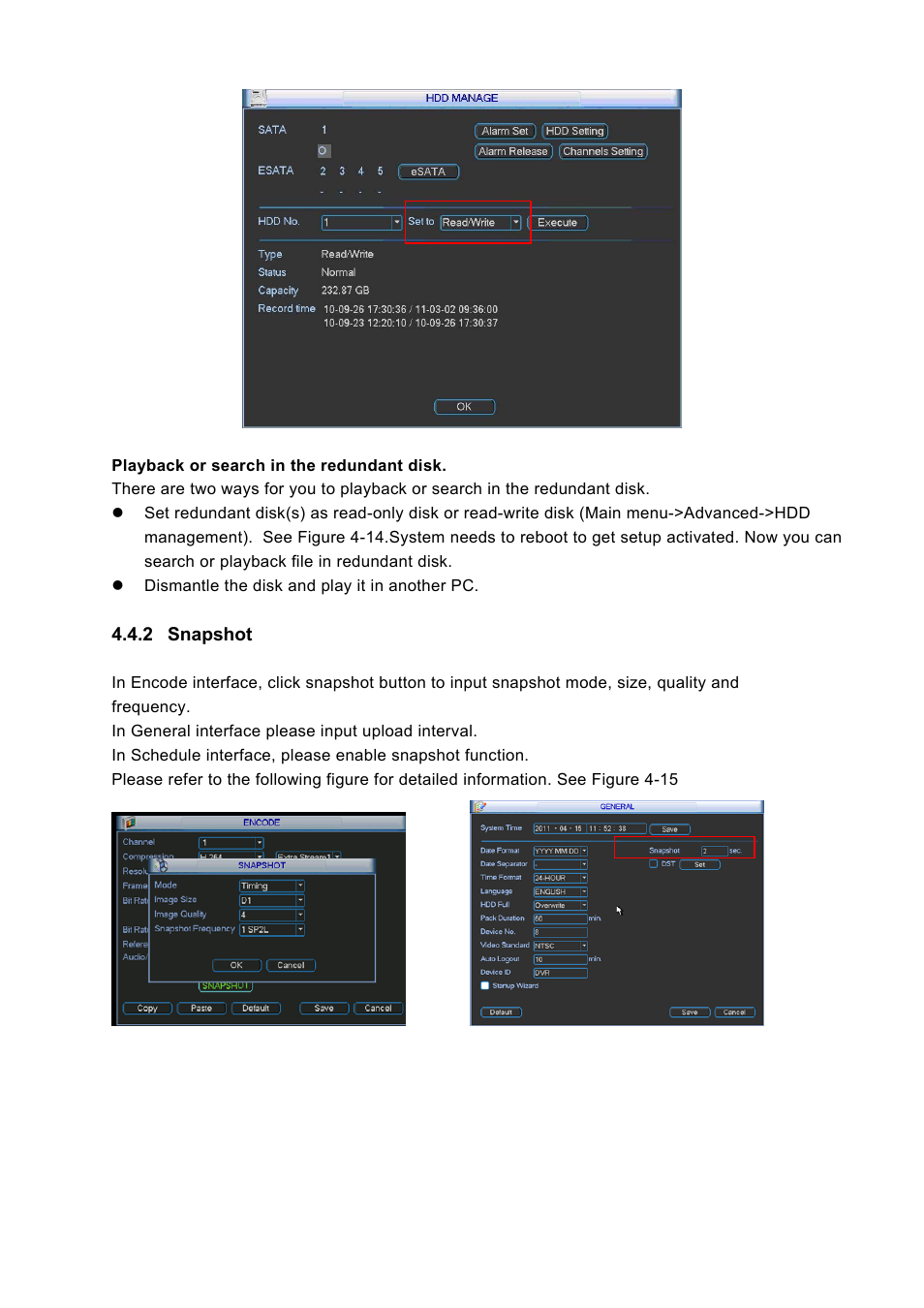 DVR systems DVRxx04LE-S(U) Series User Manual | Page 54 / 174