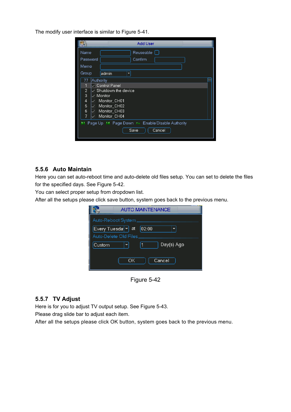 DVR systems DVRxx04LE-S(U) Series User Manual | Page 95 / 174