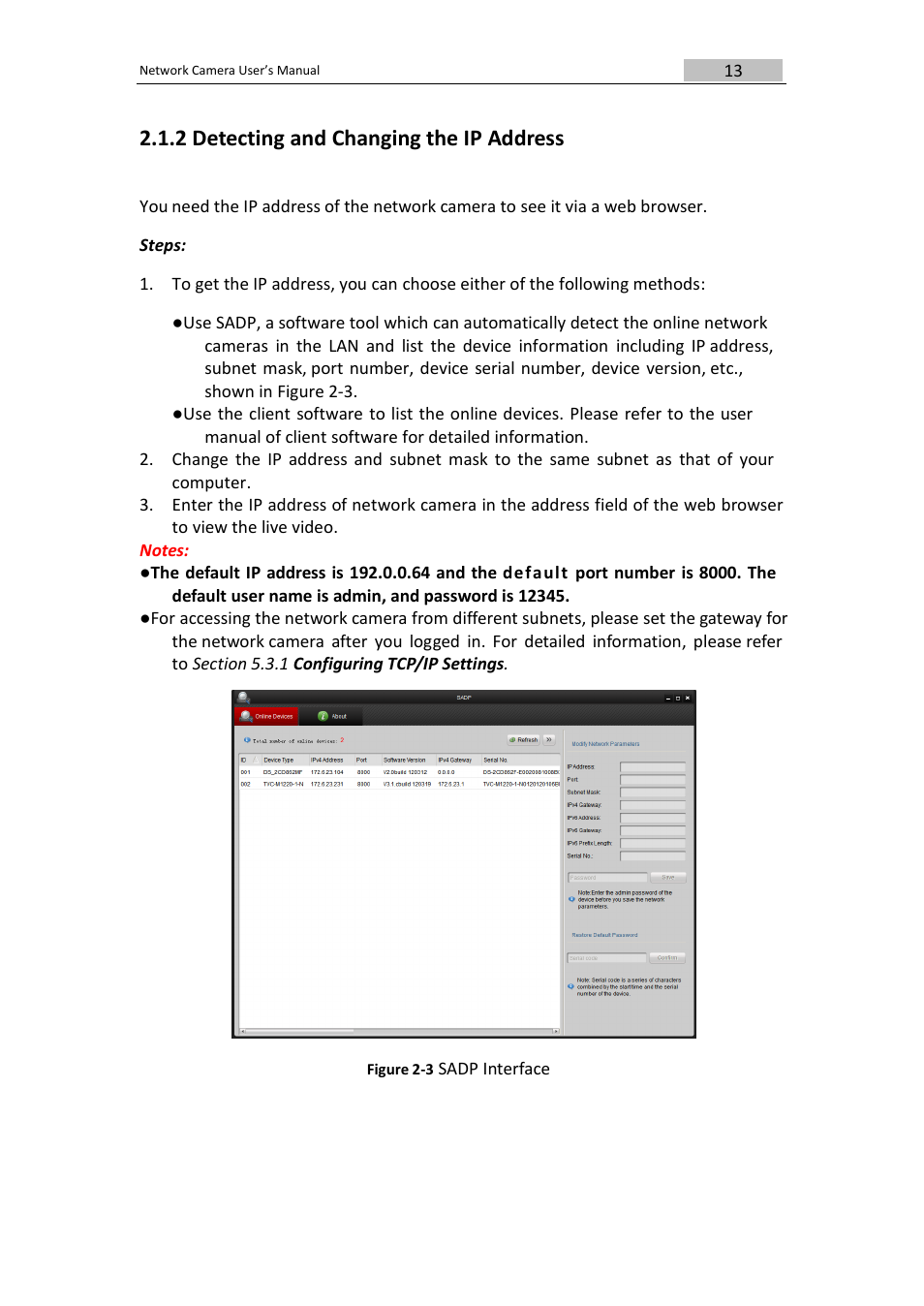2 detecting and changing the ip address | DVR systems IPC User Manual | Page 14 / 93