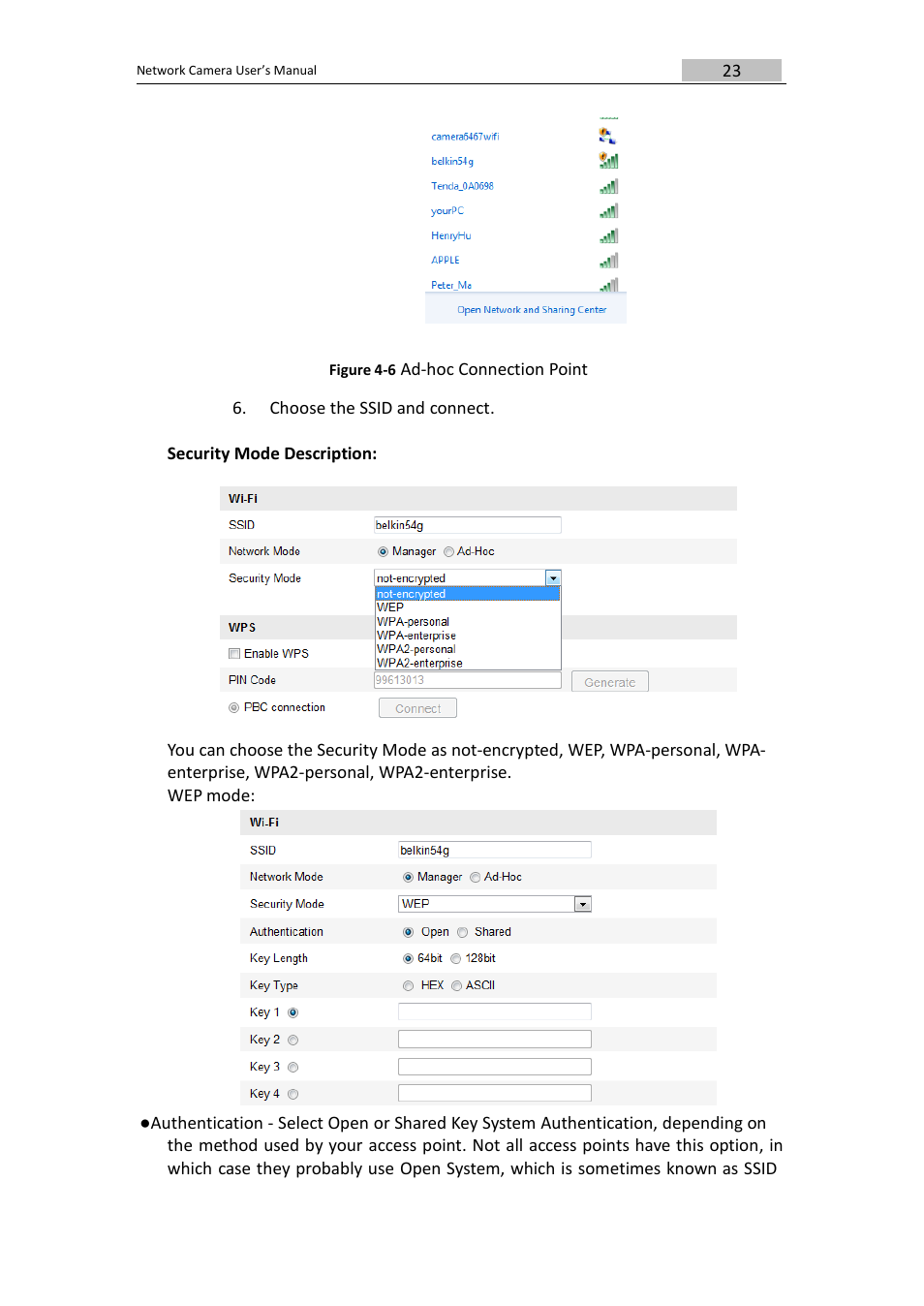 Ad-hoc connection point | DVR systems IPC User Manual | Page 24 / 93
