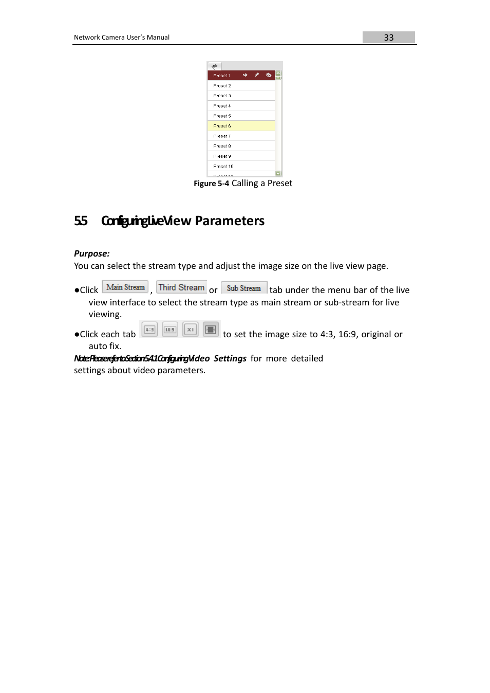 5 configuring live view parameters | DVR systems IPC User Manual | Page 34 / 93