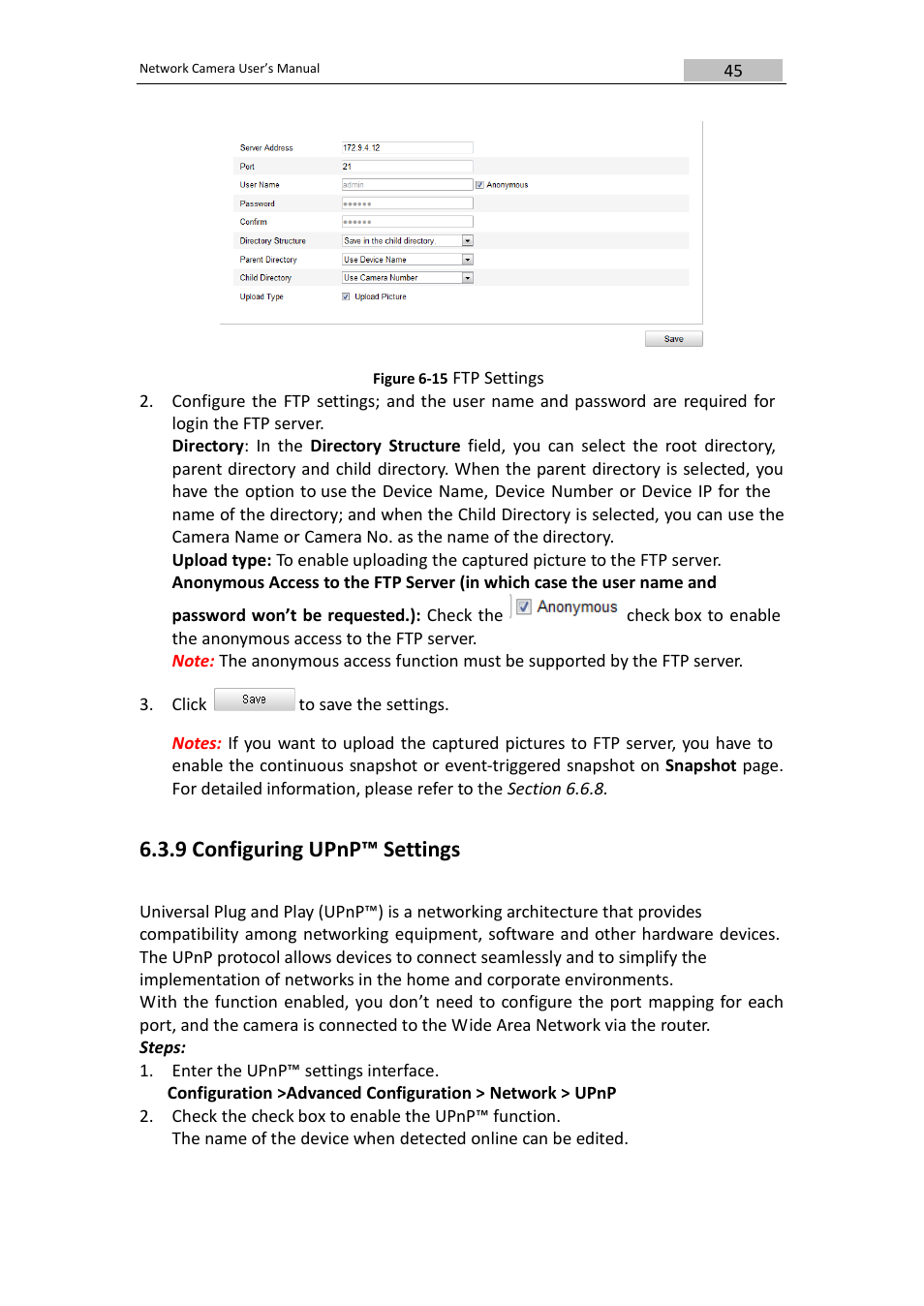9 configuring upnp™ settings | DVR systems IPC User Manual | Page 46 / 93