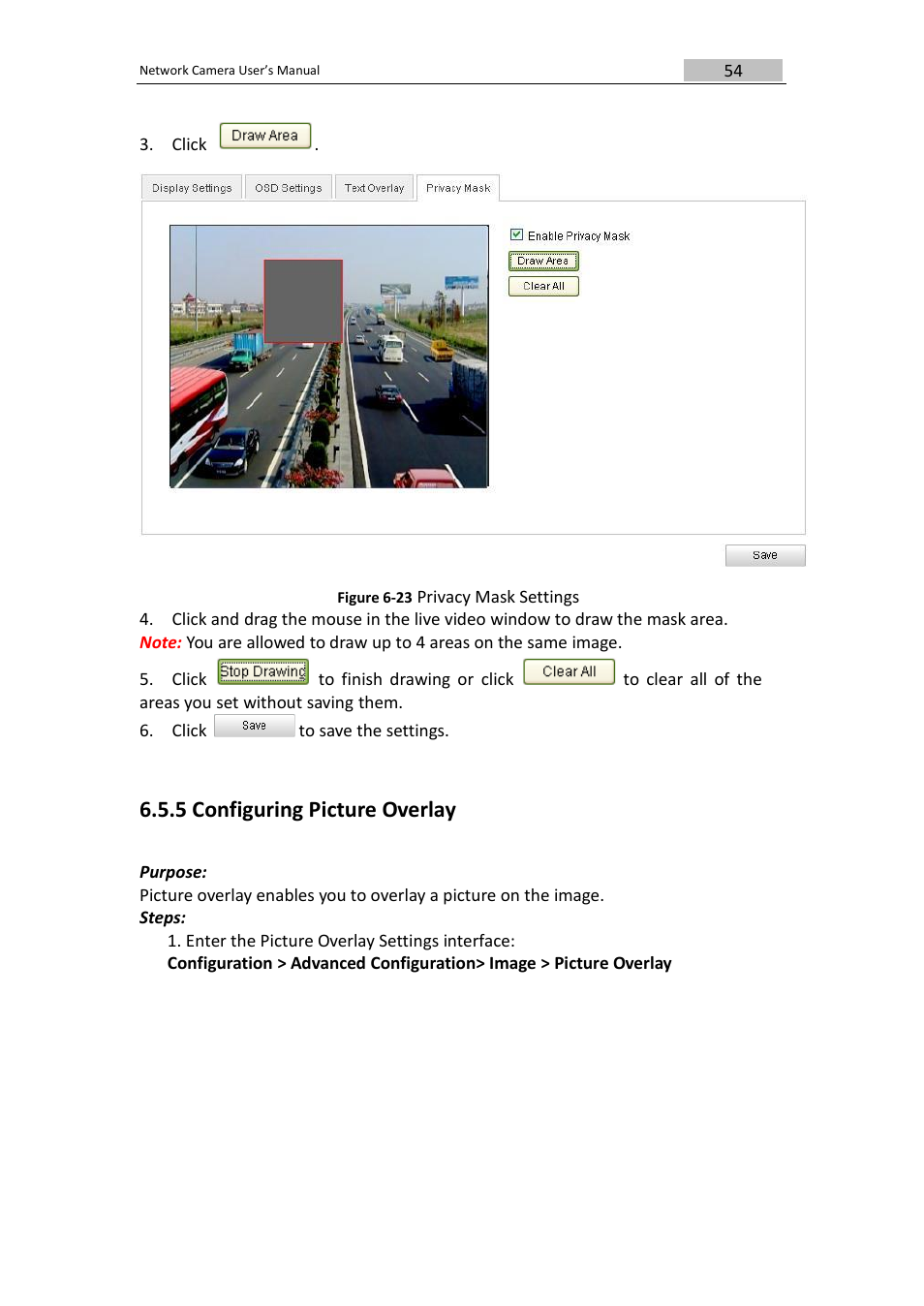 5 configuring picture overlay | DVR systems IPC User Manual | Page 55 / 93