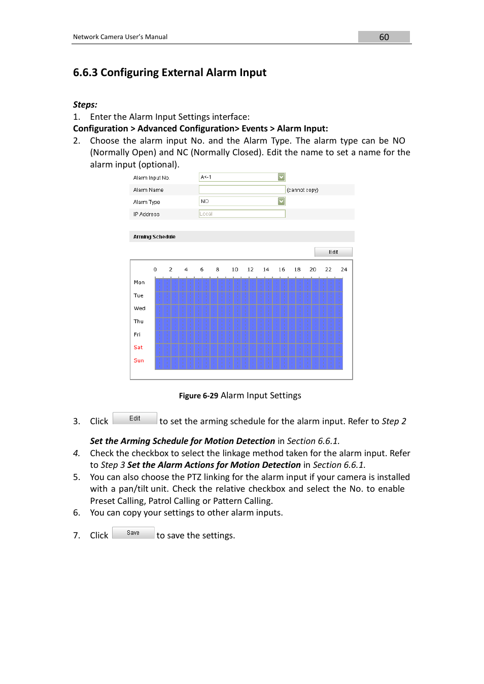 3 configuring external alarm input | DVR systems IPC User Manual | Page 61 / 93