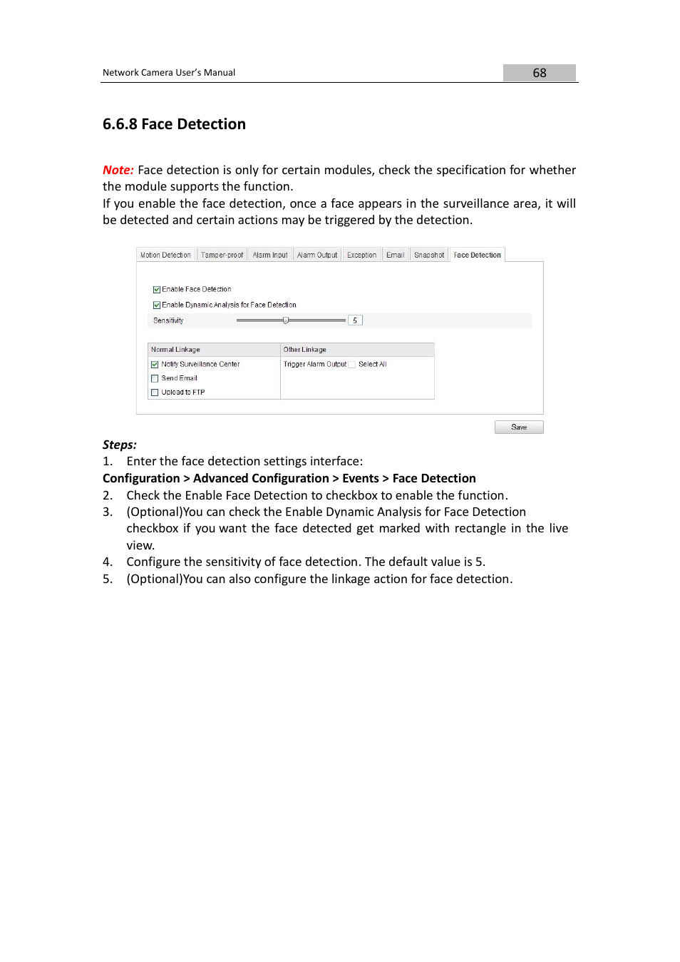 8 face detection | DVR systems IPC User Manual | Page 69 / 93