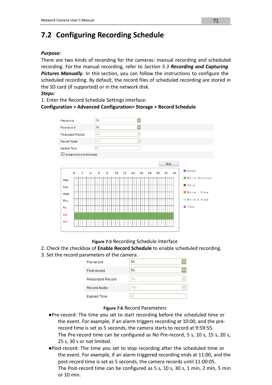 2 configuring recording schedule | DVR systems IPC User Manual | Page 72 / 93