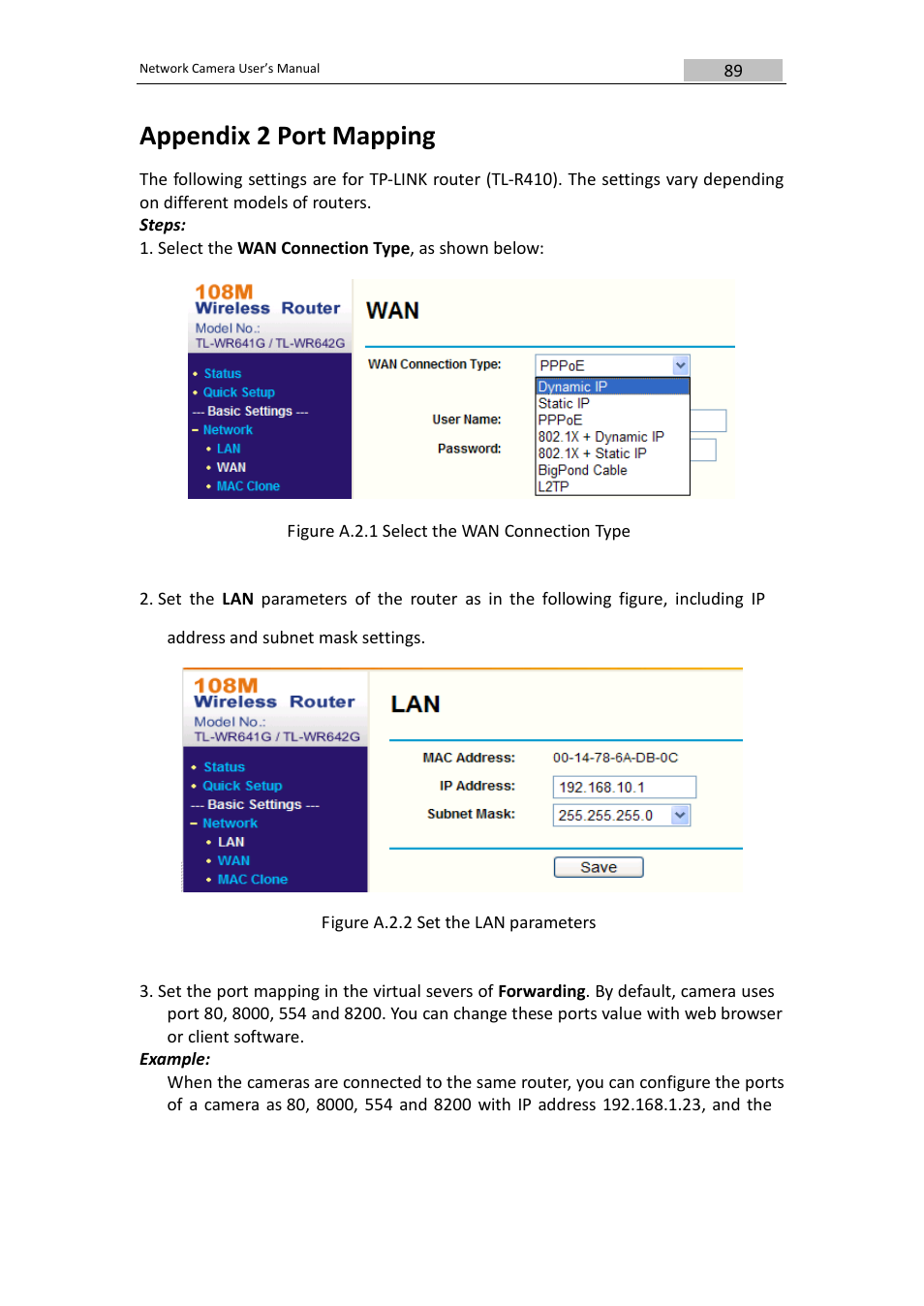 Appendix 2 port mapping | DVR systems IPC User Manual | Page 91 / 93