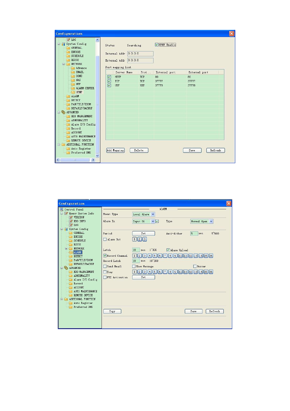 Alarm | DVR systems NVR38xx Series User Manual | Page 102 / 138
