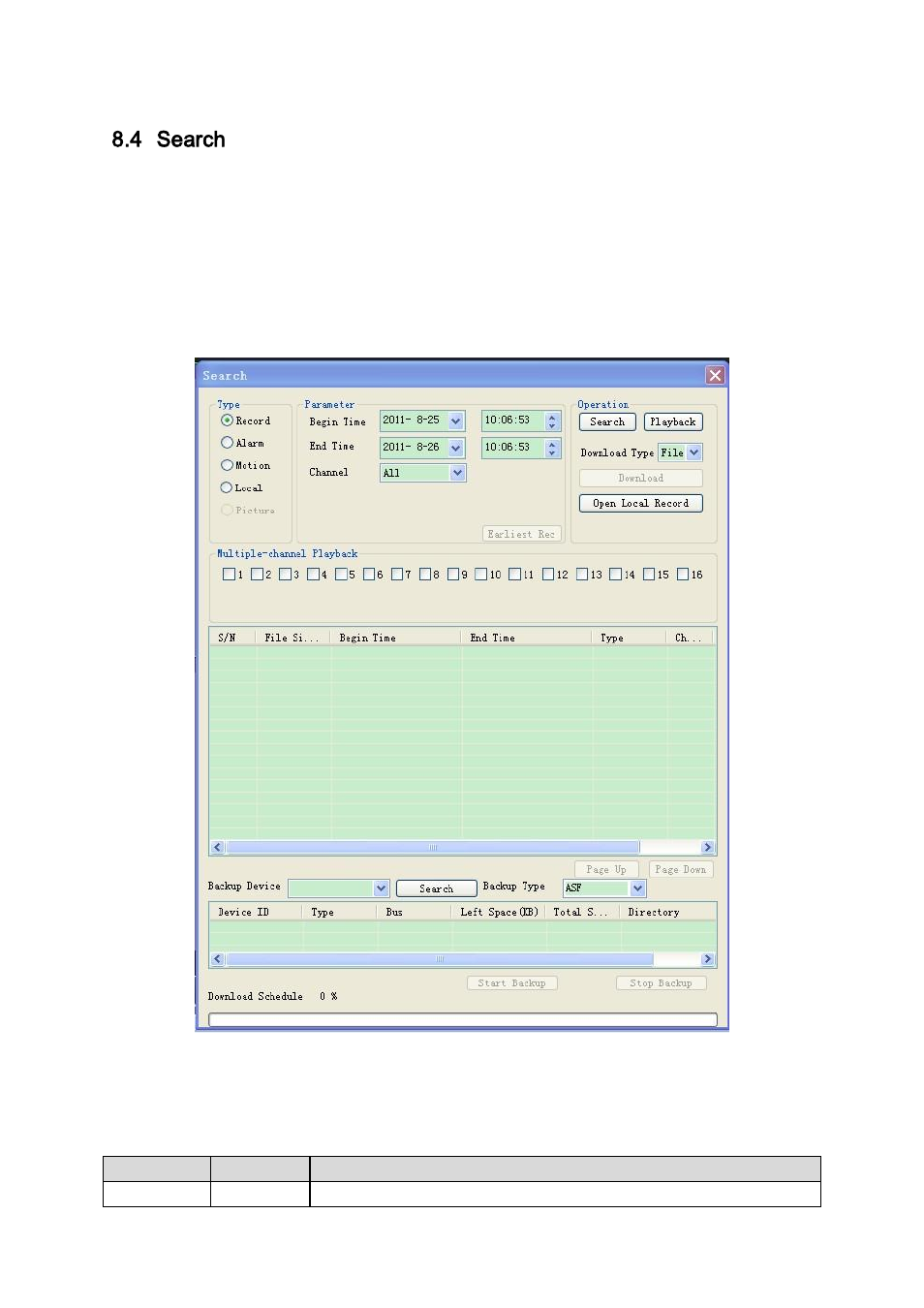 Search, 4 search | DVR systems NVR38xx Series User Manual | Page 116 / 138