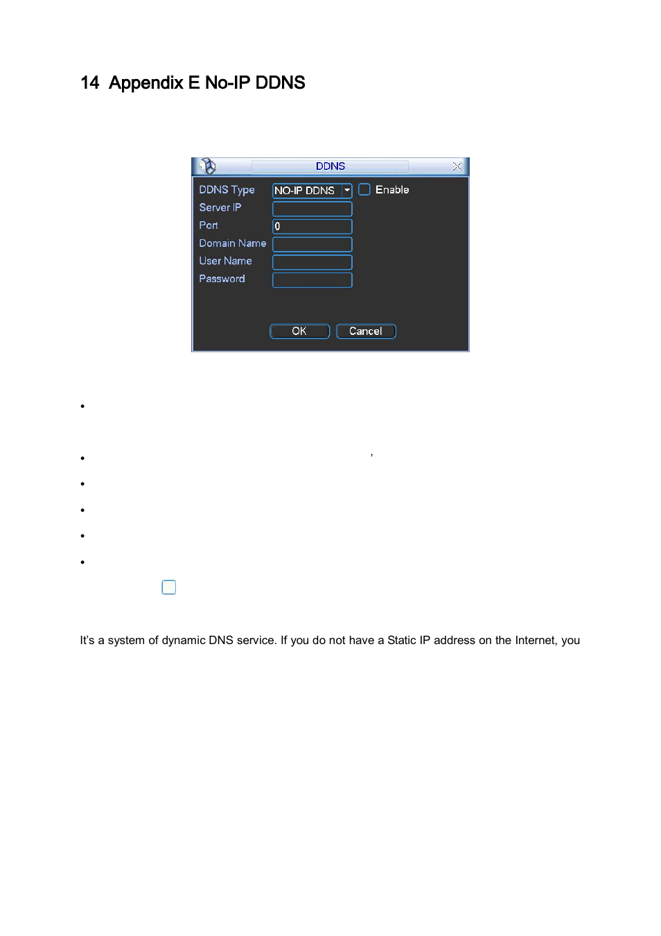 Appendix e no-ip ddns, 14 appendix e no-ip ddns | DVR systems NVR38xx Series User Manual | Page 131 / 138