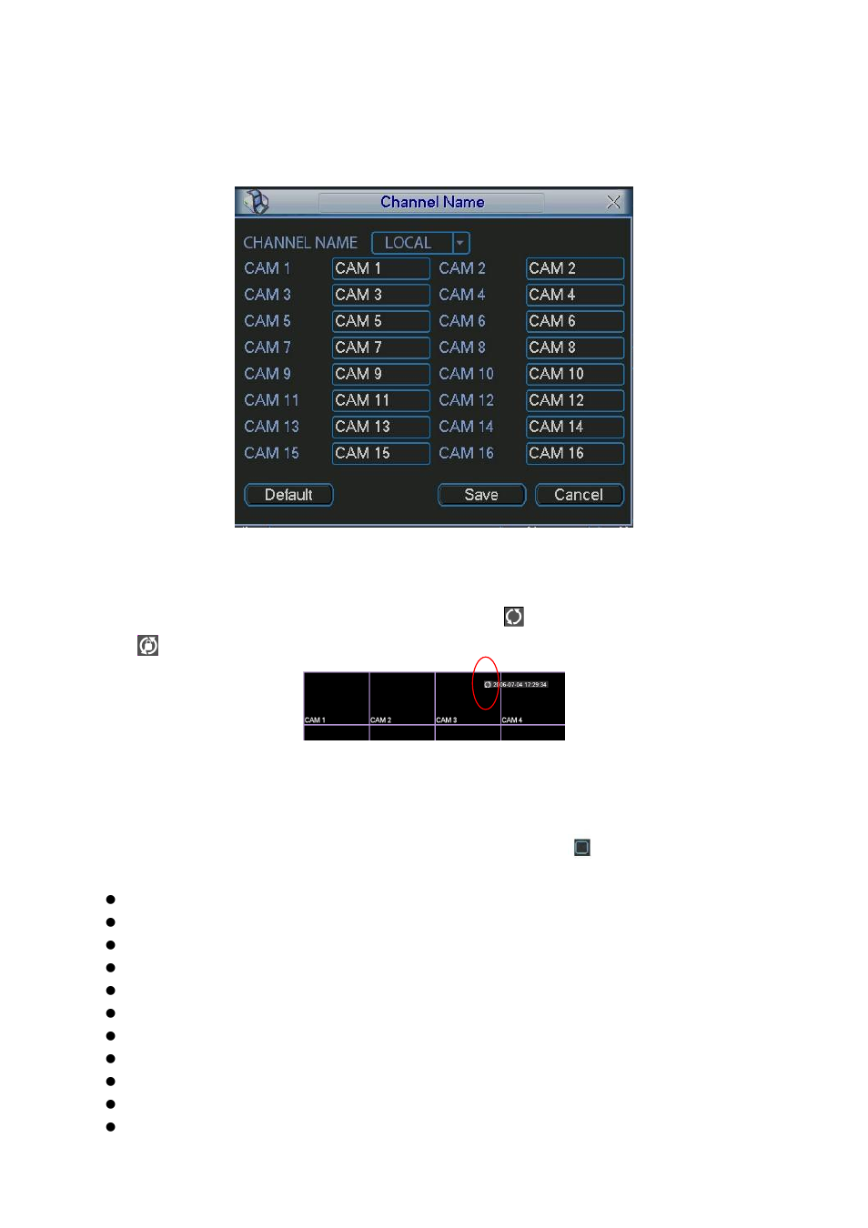 Default | DVR systems NVR38xx Series User Manual | Page 64 / 138