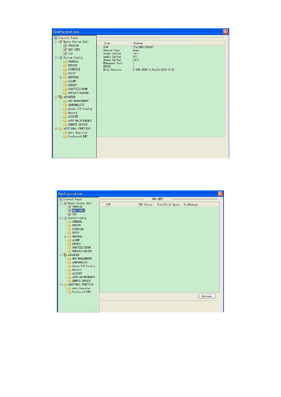 Hdd information | DVR systems NVR38xx Series User Manual | Page 87 / 138