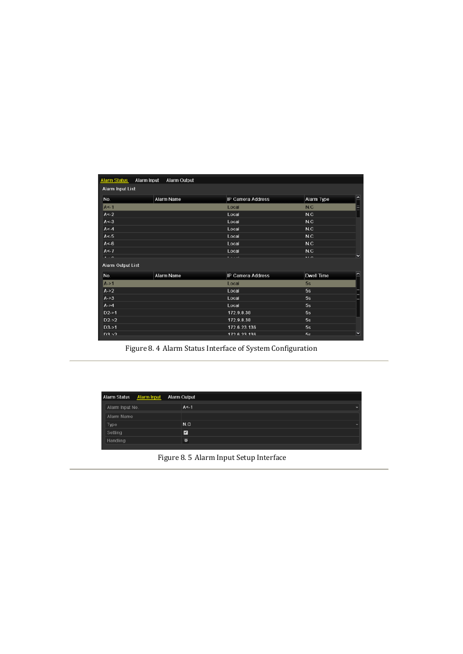 2 setting sensor alarms | DVR systems NVR60xx Series User Manual | Page 119 / 192