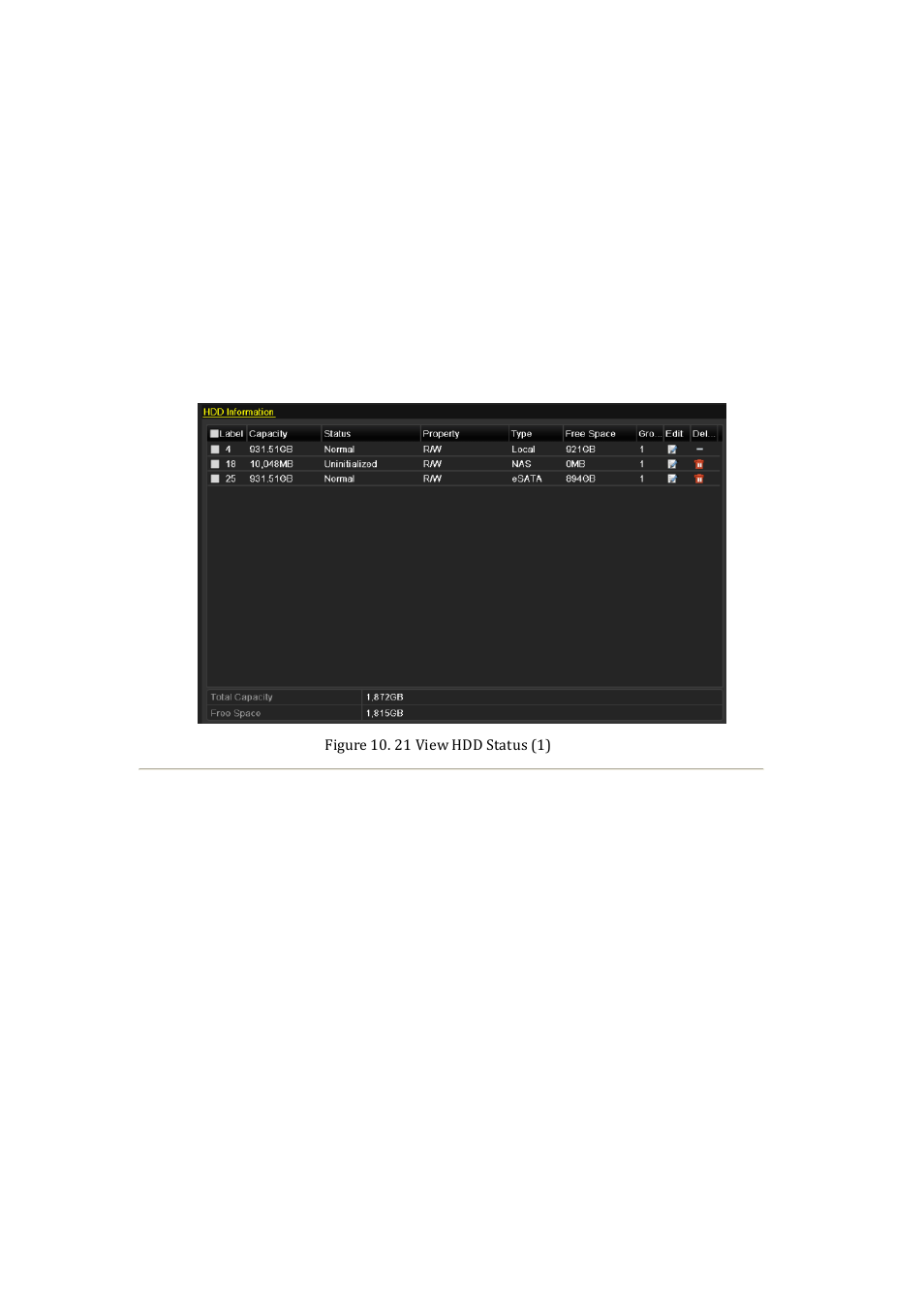 6 checking hdd status | DVR systems NVR60xx Series User Manual | Page 159 / 192