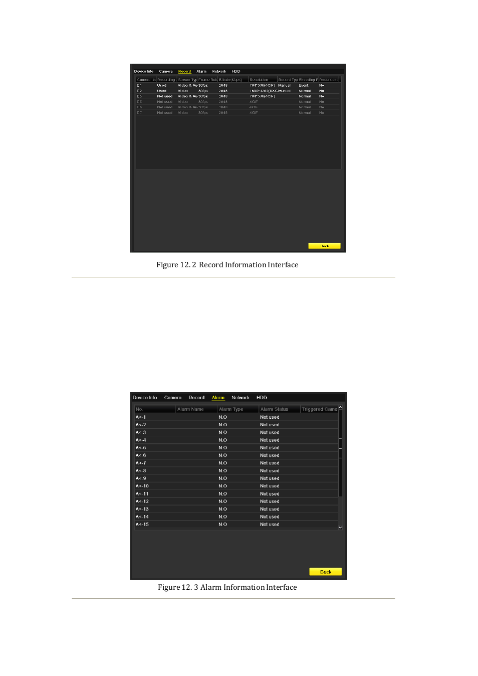 4 viewing alarm information | DVR systems NVR60xx Series User Manual | Page 170 / 192
