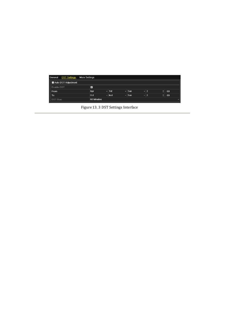 3 configuring dst settings | DVR systems NVR60xx Series User Manual | Page 183 / 192