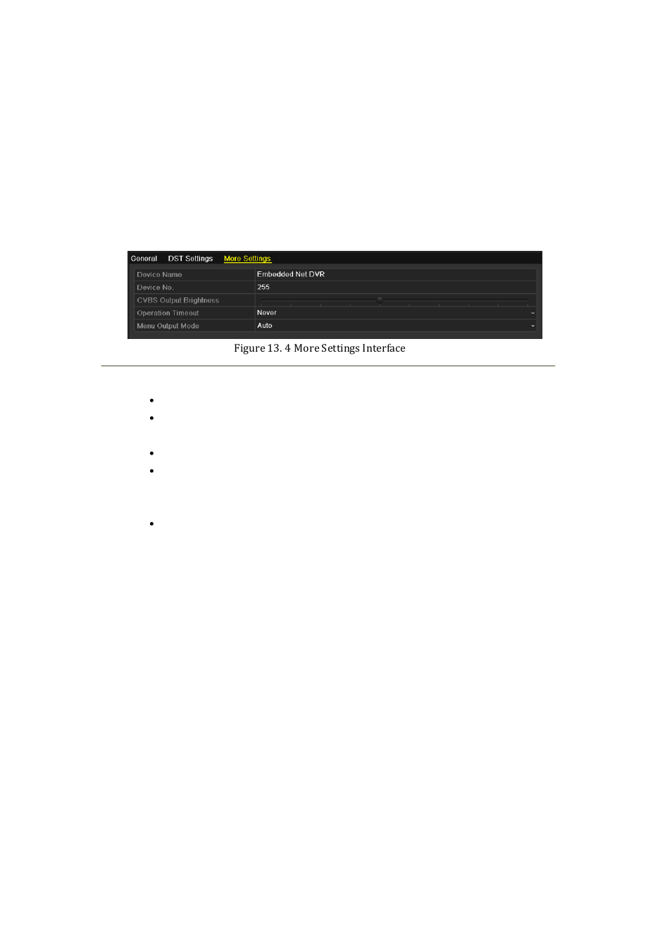 4 configuring more settings for device, Parameters | DVR systems NVR60xx Series User Manual | Page 184 / 192