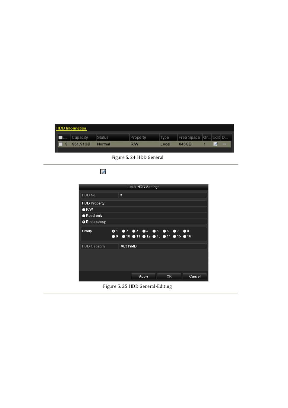 7 configuring redundant recording and, Capture | DVR systems NVR60xx Series User Manual | Page 74 / 192