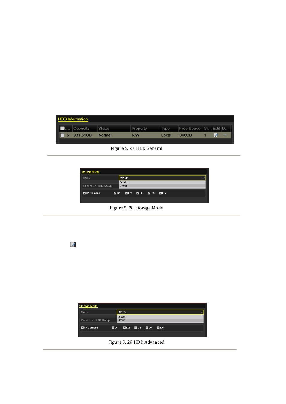 8 configuring hdd group for recording and, Capture | DVR systems NVR60xx Series User Manual | Page 76 / 192