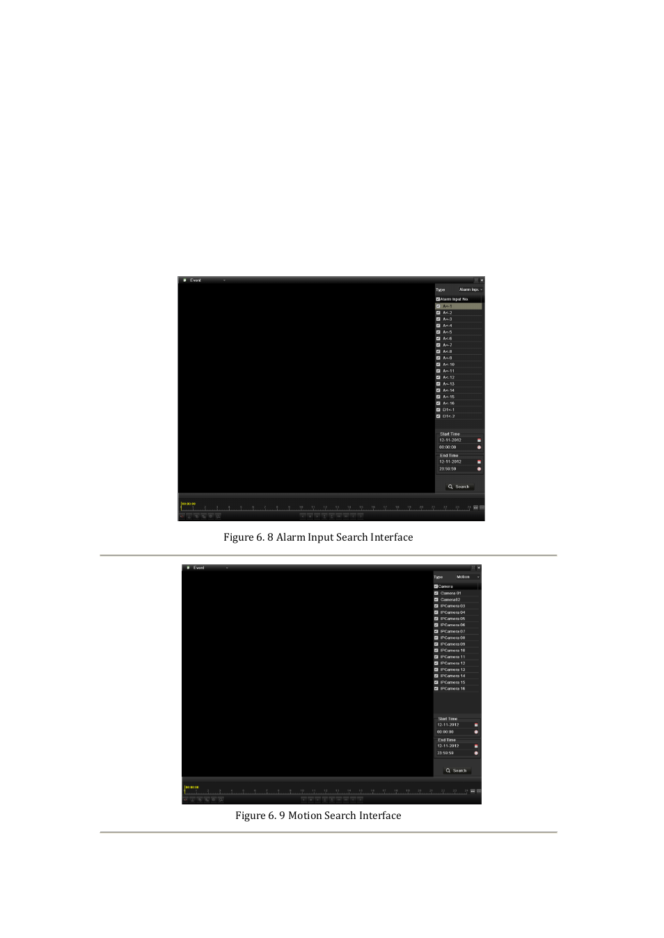 3 playing back by event search | DVR systems NVR60xx Series User Manual | Page 85 / 192