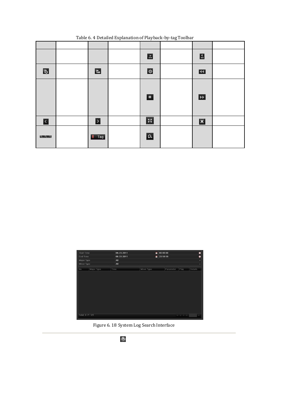 5 playing back by system logs | DVR systems NVR60xx Series User Manual | Page 90 / 192