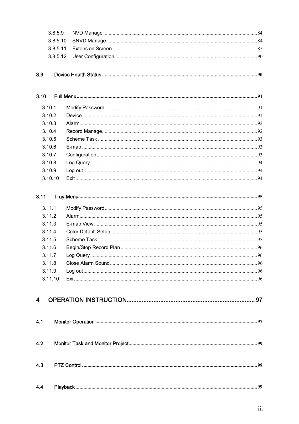 DVR systems PSS ENG User Manual | Page 4 / 112