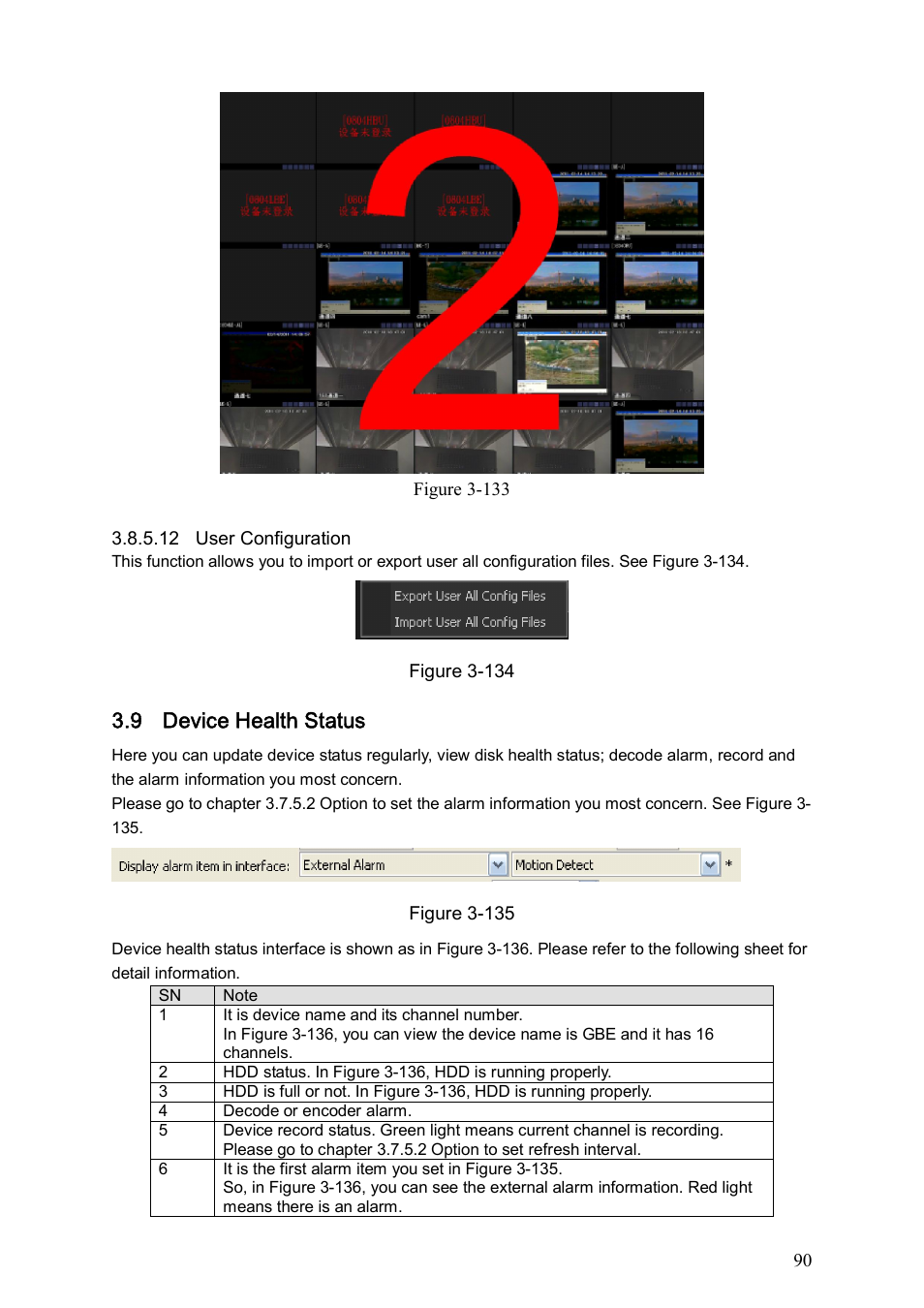 9 device health status | DVR systems PSS ENG User Manual | Page 96 / 112