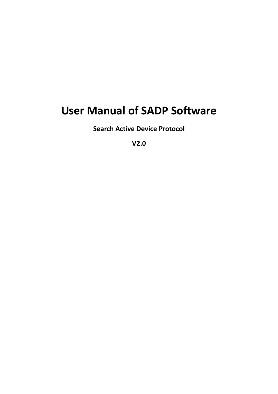 DVR systems SADP User Manual | 10 pages